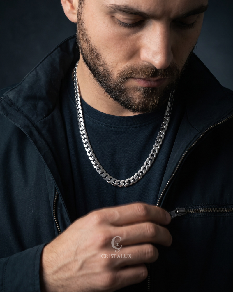 CADENA MIAMI PREMIUM | 8MM - 60CM