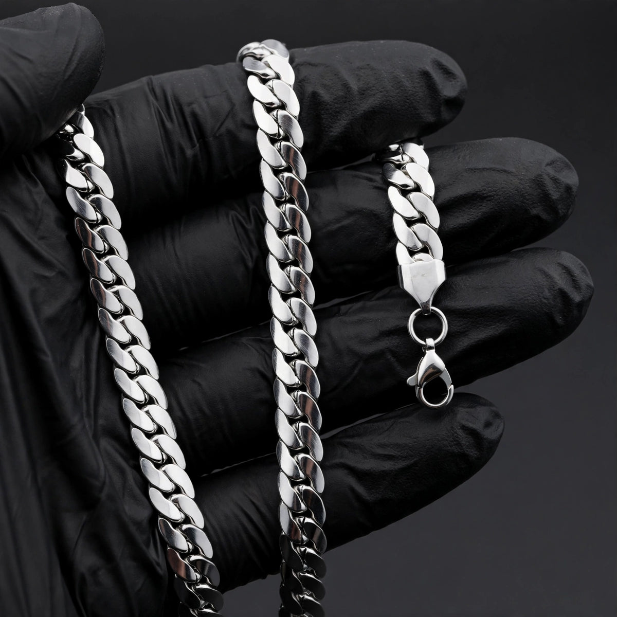 CADENA MIAMI PREMIUM | 8MM - 60CM